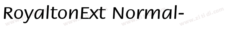 RoyaltonExt Normal字体转换